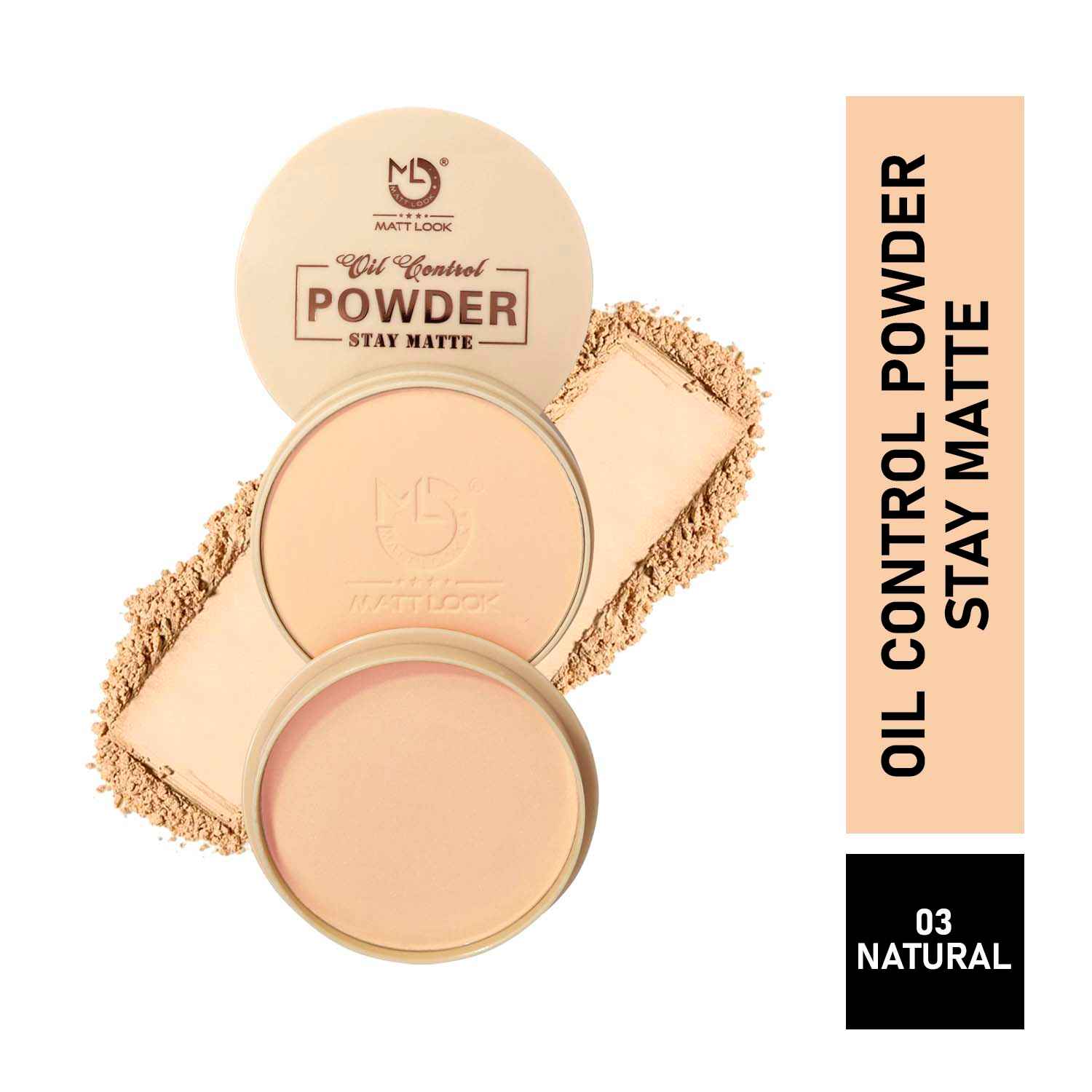 Buy Mattlook CC Oil Control Powder Stay Matte, Natural (20 gm) - Purplle