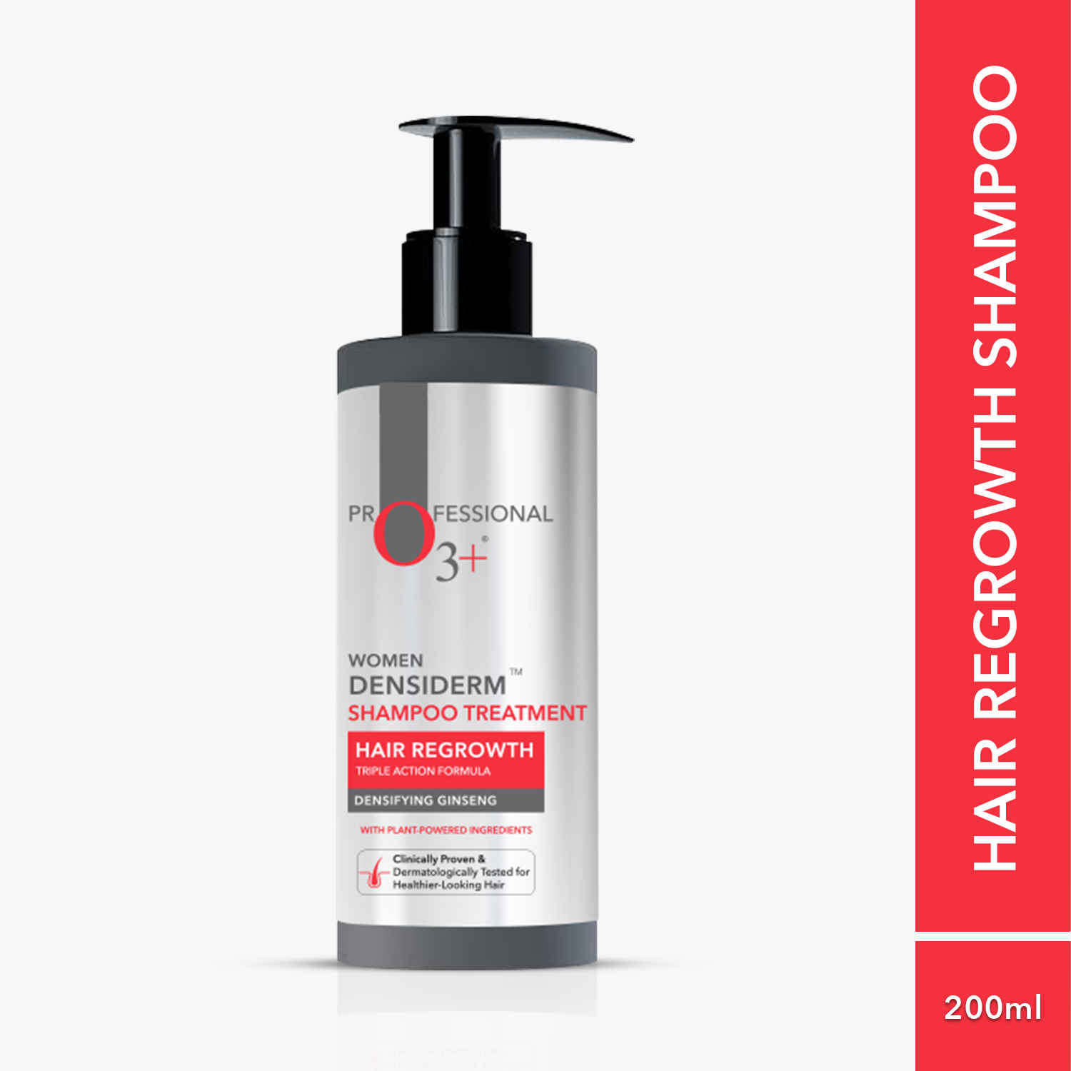 Buy O3+ Women Densiderm Hair Growth Shampoo with Ginseng For Hair Fall Control & Hair Growth 200 ml - Purplle