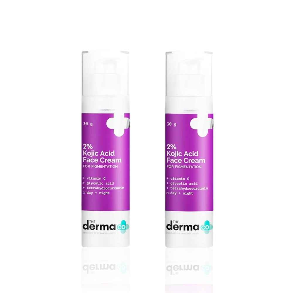 Buy The Derma Co. 2% Kojic Acid Cream with Vitamin C & Glycolic Acid For Pigmentation - 30g*2 - Purplle