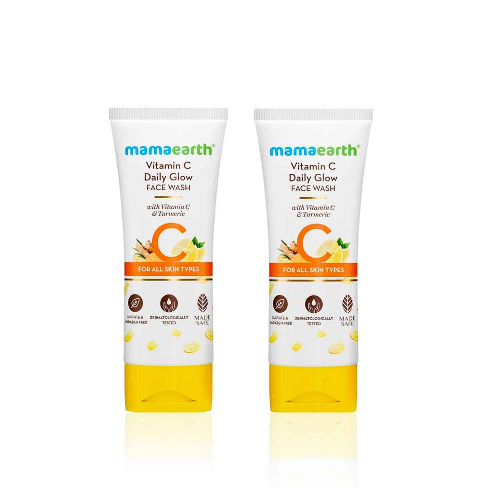 Buy Mamaearth Vitamin C Face Wash with Vitamin C and Turmeric for Skin Illumination - 100 ml*2 - Purplle