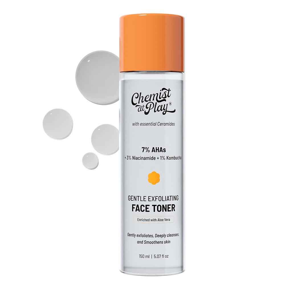 Buy Chemist at Play 7% AHA Glycolic Acid Face Toner for Gentle Exfoliation & Skin Hydration - 150 ml - Purplle