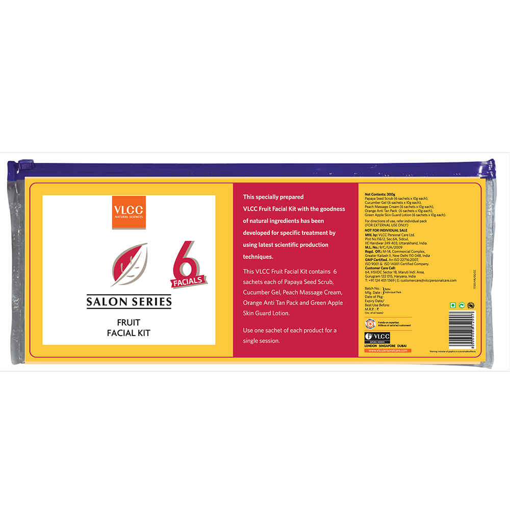 Buy VLCC Salon Series Fruit Facial Kit (6 Facials)(300gm) - Purplle