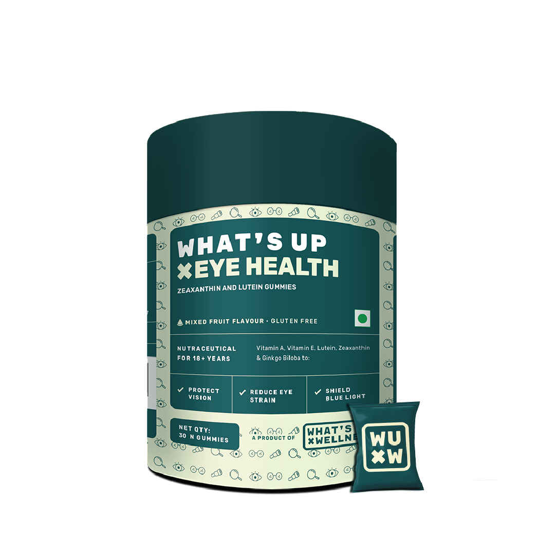 Buy What's Up Wellness Eye Care Gummies with Lutein, Zeaxanthin Supplement for Healthy Eye (30 Gummies) - Purplle