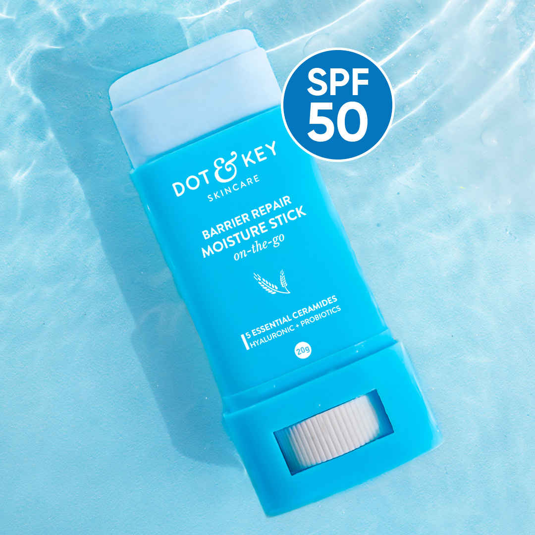 Buy Dot & Key Barrier Repair Moisture Stick On-the-Go with 5 Essential Ceramides & Hyaluronic + Probiotics | For Soft, Healthy & Moisturized Skin - 20 gm - Purplle