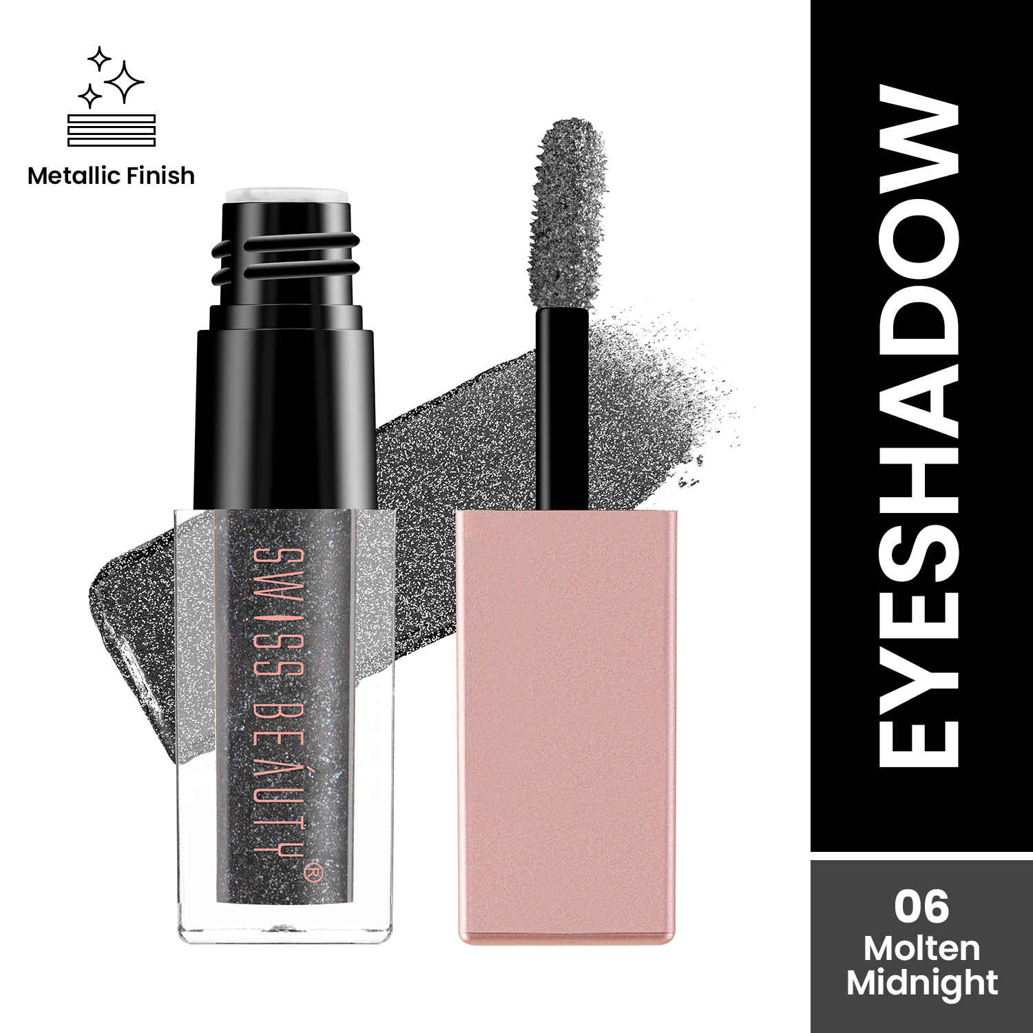 Buy Swiss Beauty Metallic Liquid Eyeshadow - Multi-06 (3 ml) - Purplle