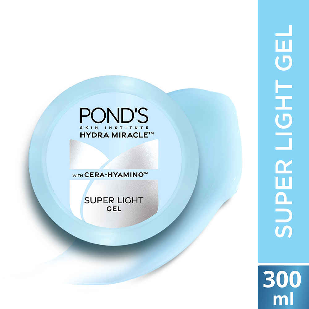 Buy Ponds Super Light Gel Oil-Free Moisturizer with Hyaluronic Acid & Vitamin E - 300 gm - Purplle