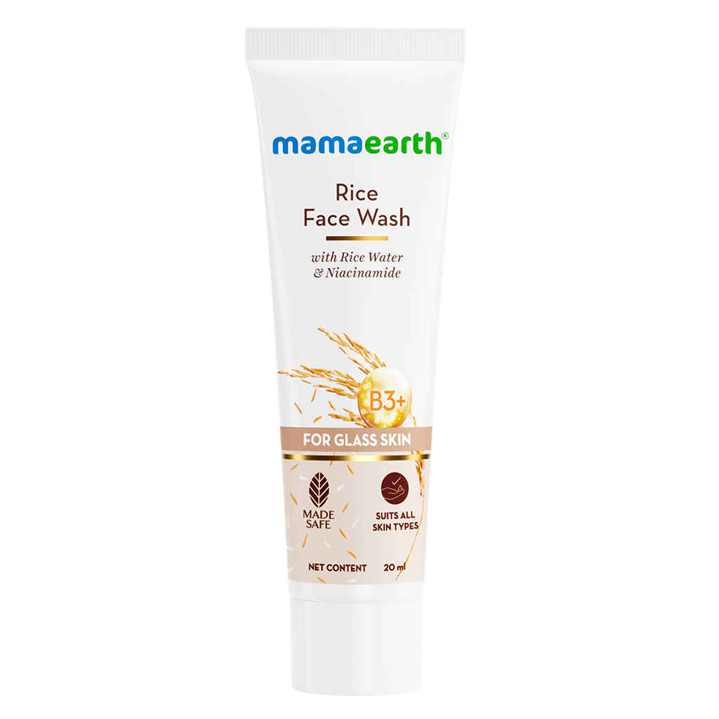 Buy Mamaearth Rice Face Wash 20 ml - Purplle