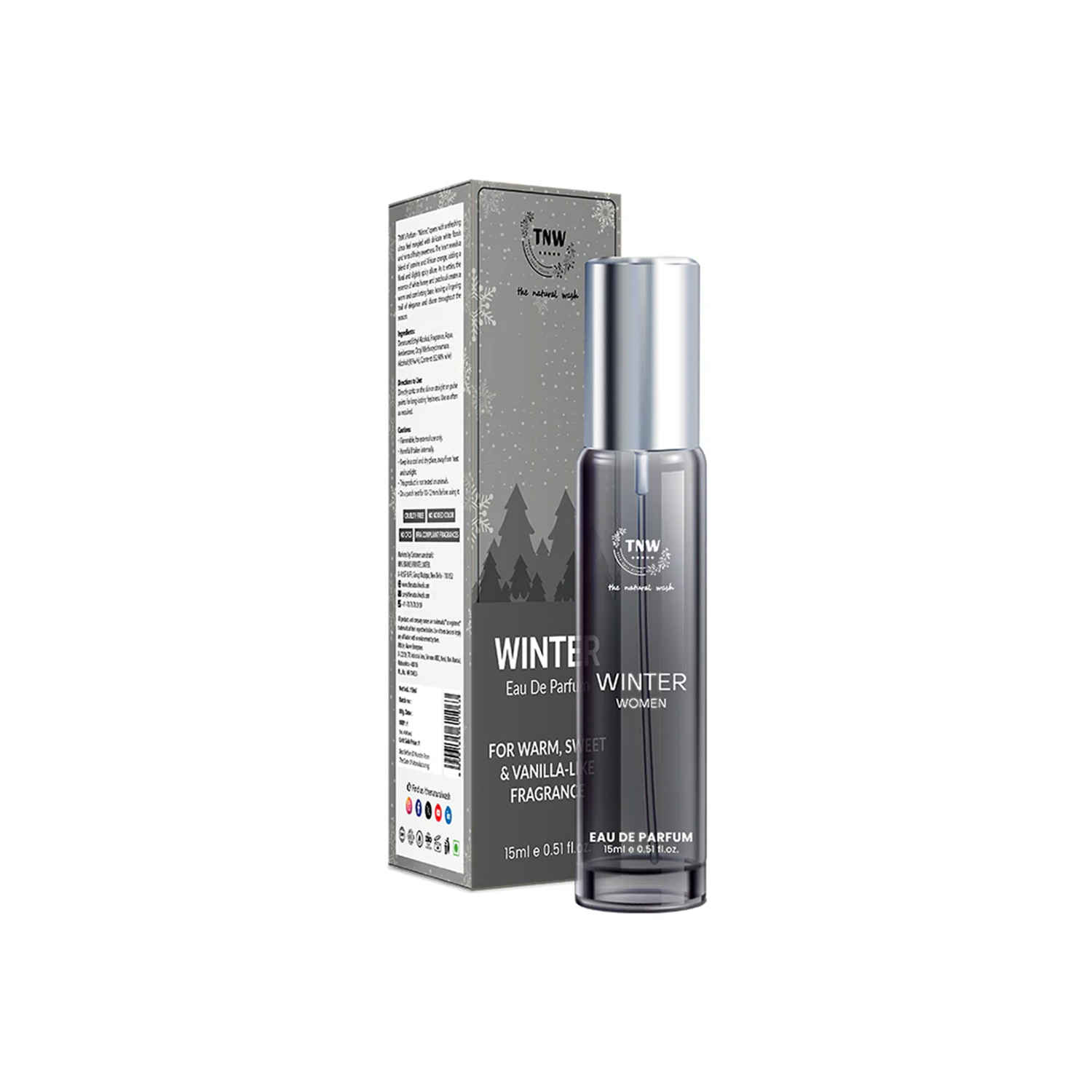 Buy TNW The Natural Wash Winter Eau De Parfum - Refreshes Up Mood & gives Long Lasting Freshness 15 ml (women) - Purplle