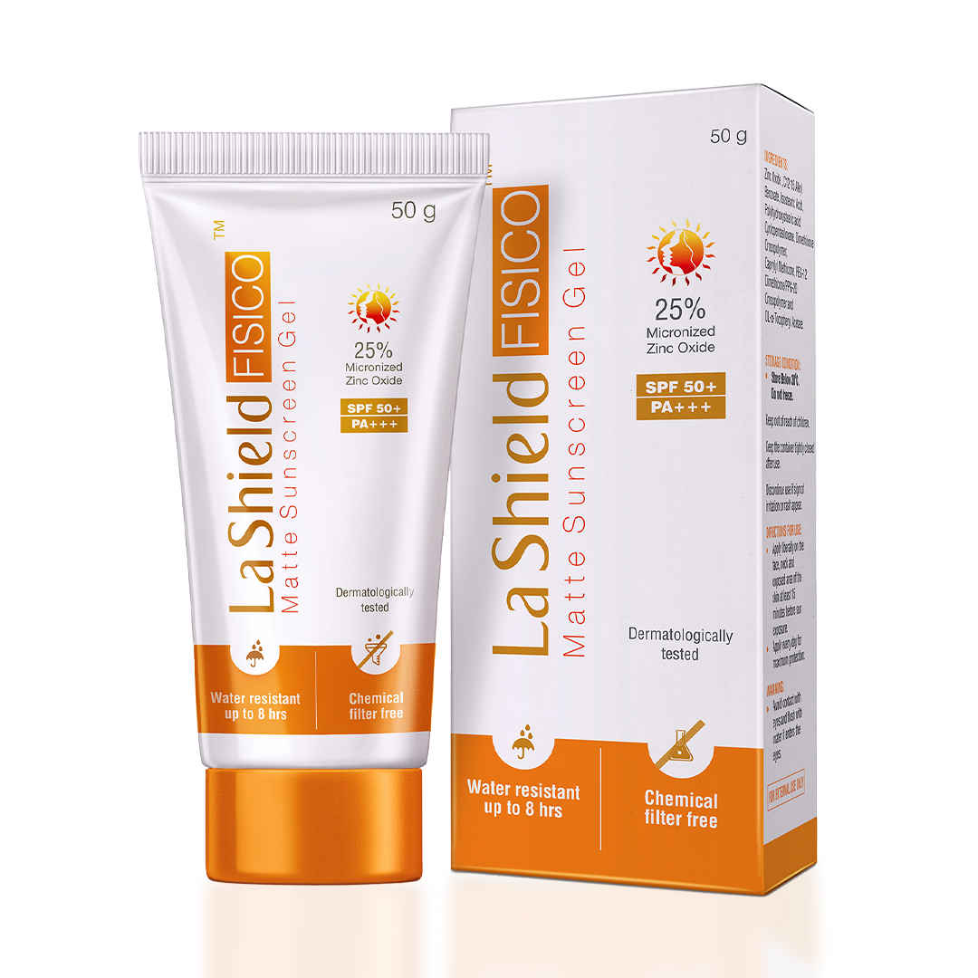 Buy La Shield FISICO SPF 50+ & PA+++ Matte Sunscreen Gel (50 gm) - Purplle