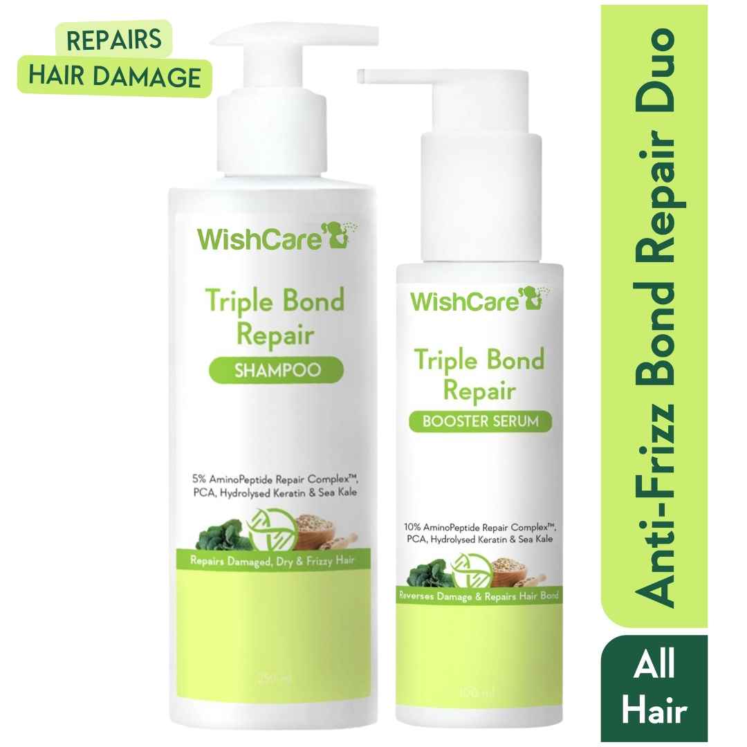 Buy Wishcare Triple Bond Duo (Shampoo 250 ml + Conditioner 100 ml) - Purplle