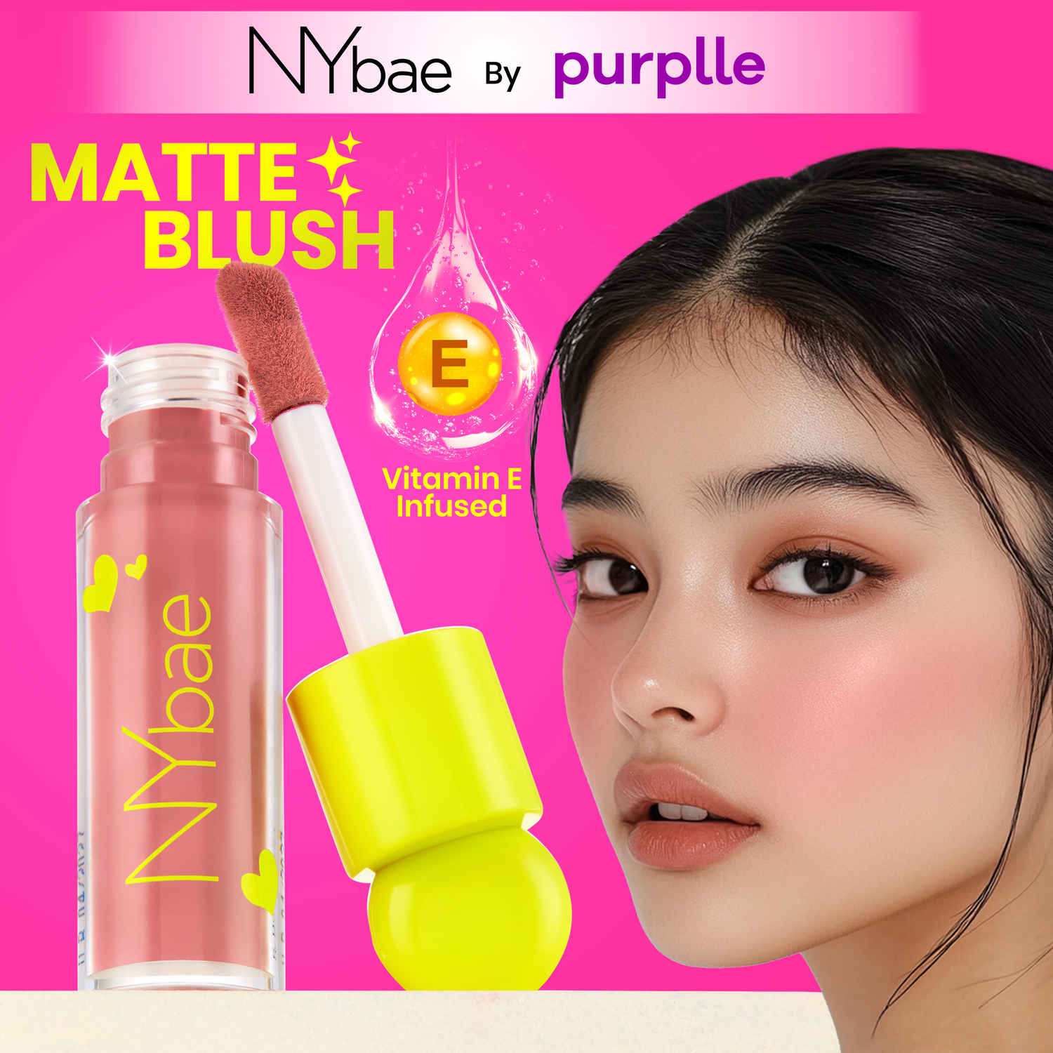 Buy NY Bae Dewy Creme Blush – Chirpy Peach 04 (5.5 ml) | Liquid Blush | Dewy & Bold Finish | Natural Glow | Lightweight Formula | Buildable Pigment | Everyday Makeup | Hydrating Blush | Silky & Weightless | Long-Lasting Wear - Purplle