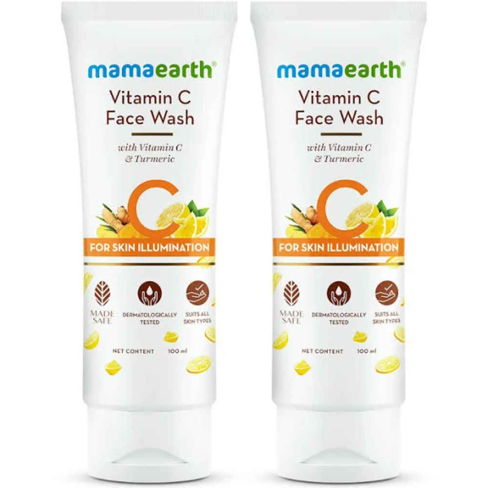 Buy Mamaearth Vitamin C Face Wash With Vitamin C And Turmeric For Skin Illumination (100 ml*2) - Purplle