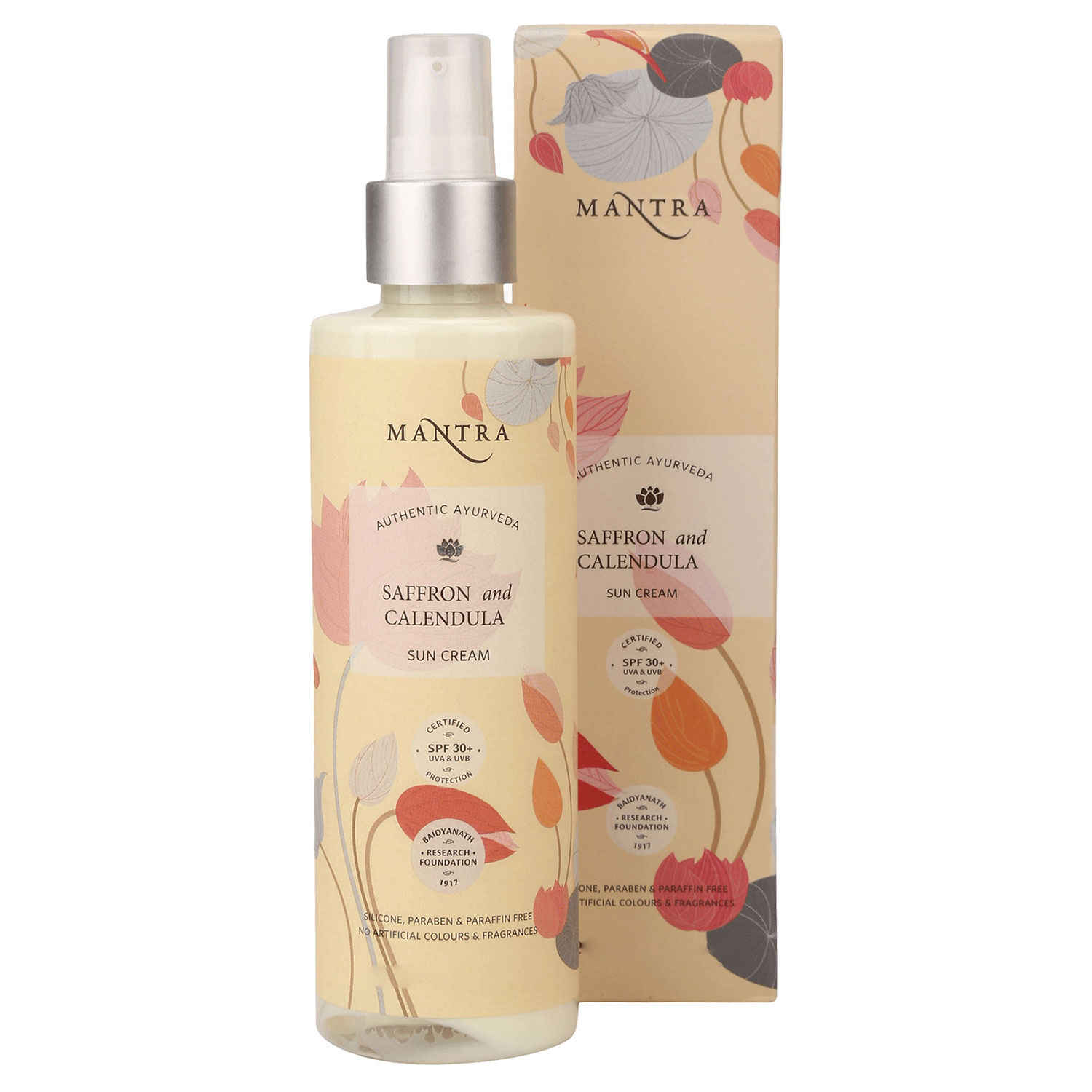 Buy Mantra Herbals Saffron And Calendula Sun Cream (100 ml) - Purplle