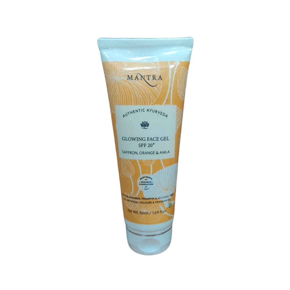 Buy Mantra Herbals Saffron, Orange And A mla Glowing Face Gel SPF 20 (50 gm) - Purplle