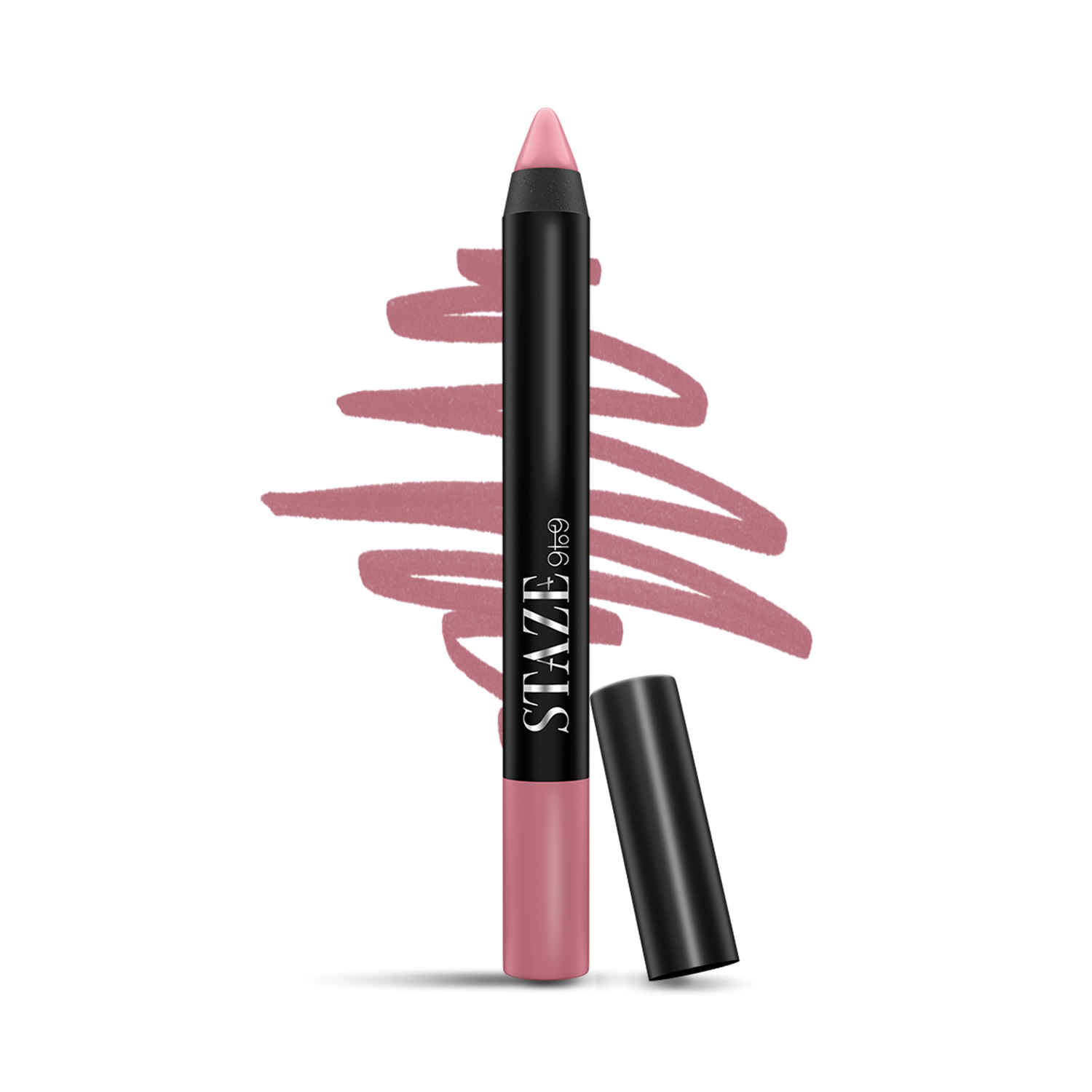 Buy Staze 9to9 Pout On Matte + Smudgeproof Lip Crayon | Non-Drying & Transferproof | Pigmented Matte Finish | 12-Hour Stay | Lightweight | 09 Mauve On | 3.5 gm - Purplle