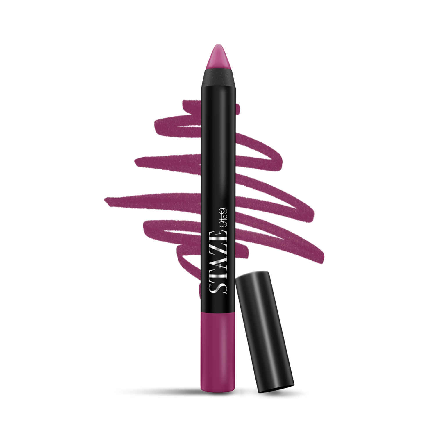 Buy Staze 9to9 Pout On Matte + Smudgeproof Lip Crayon | Non-Drying & Transferproof | Pigmented Matte Finish | 12-Hour Stay | Lightweight | 12 Fine Wine | 3.5 gm - Purplle