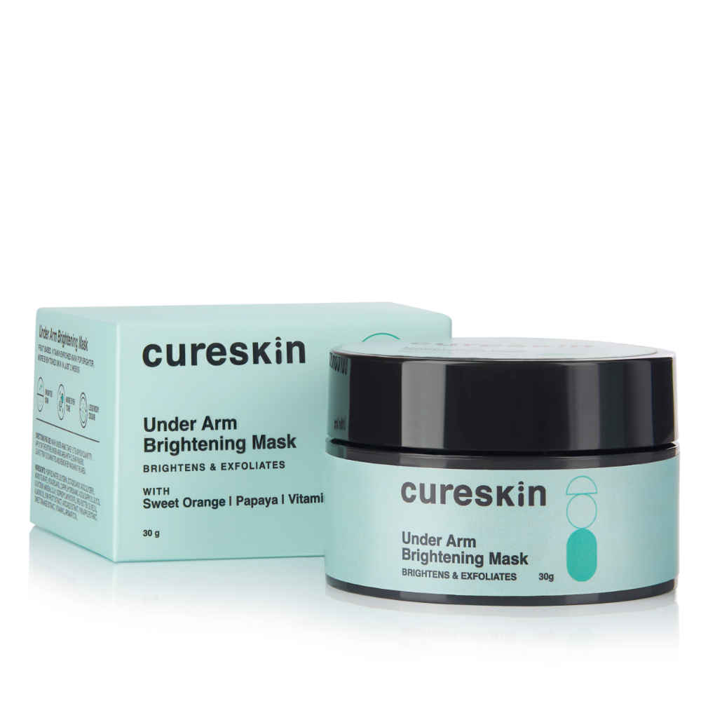Buy Cureskin Under Arm Brightening Mask with Papaya & Sweet Orange | Dark Underarms & Hyperpigmentation | Under Arm Whitening Cream for Women & Men | Under arm Dark Removing Cream (30 gm) - Purplle