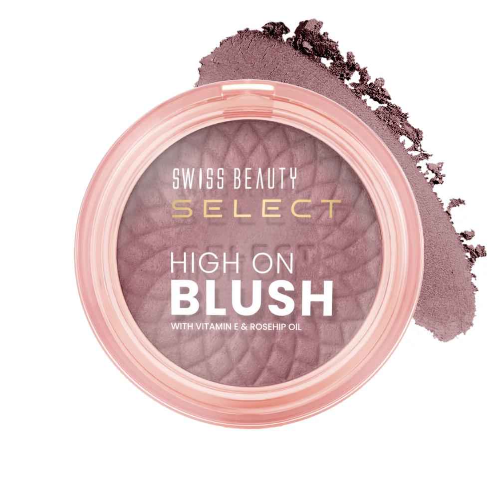 Buy Swiss Beauty Select High on Blush with Natural Matte Finish | Long- Lasting & Non Transferrable stay | Enriched with Vitamin E & Rose oil |4 Burnt Rose 8 gm - Purplle