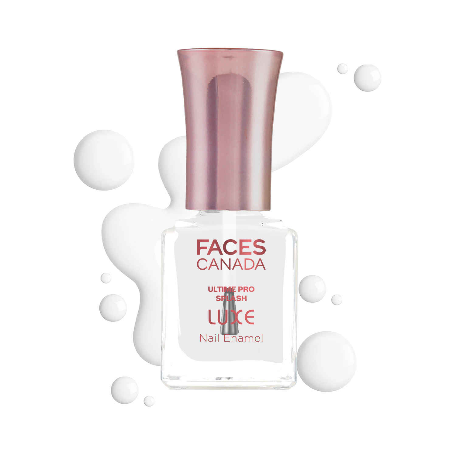 Buy FACES CANADA Ultime Pro Splash Luxe Nail Enamel - Dew Drop (TC01), 12 ml | Glossy Finish | Quick Drying | Long Lasting | High Shine | Chip Defiant | Even-Finish | Vegan | Non-Toxic | Ethanol-Free - Purplle