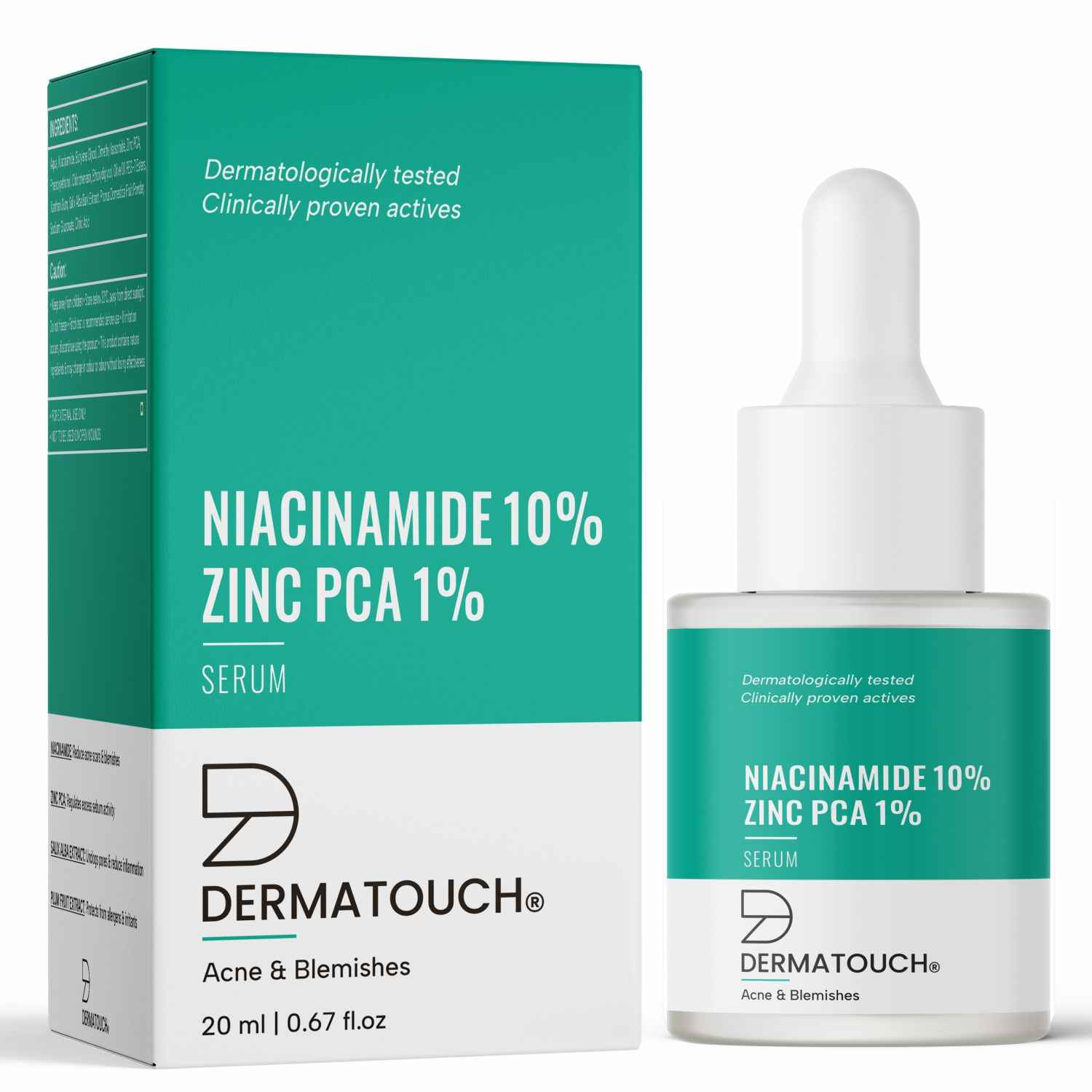 Buy Dermatouch 10% Niacinamide Serum for Acne & Blemishes| Oil Balancing with Zinc PCA | For Acne Prone skin | 20 ml - Purplle