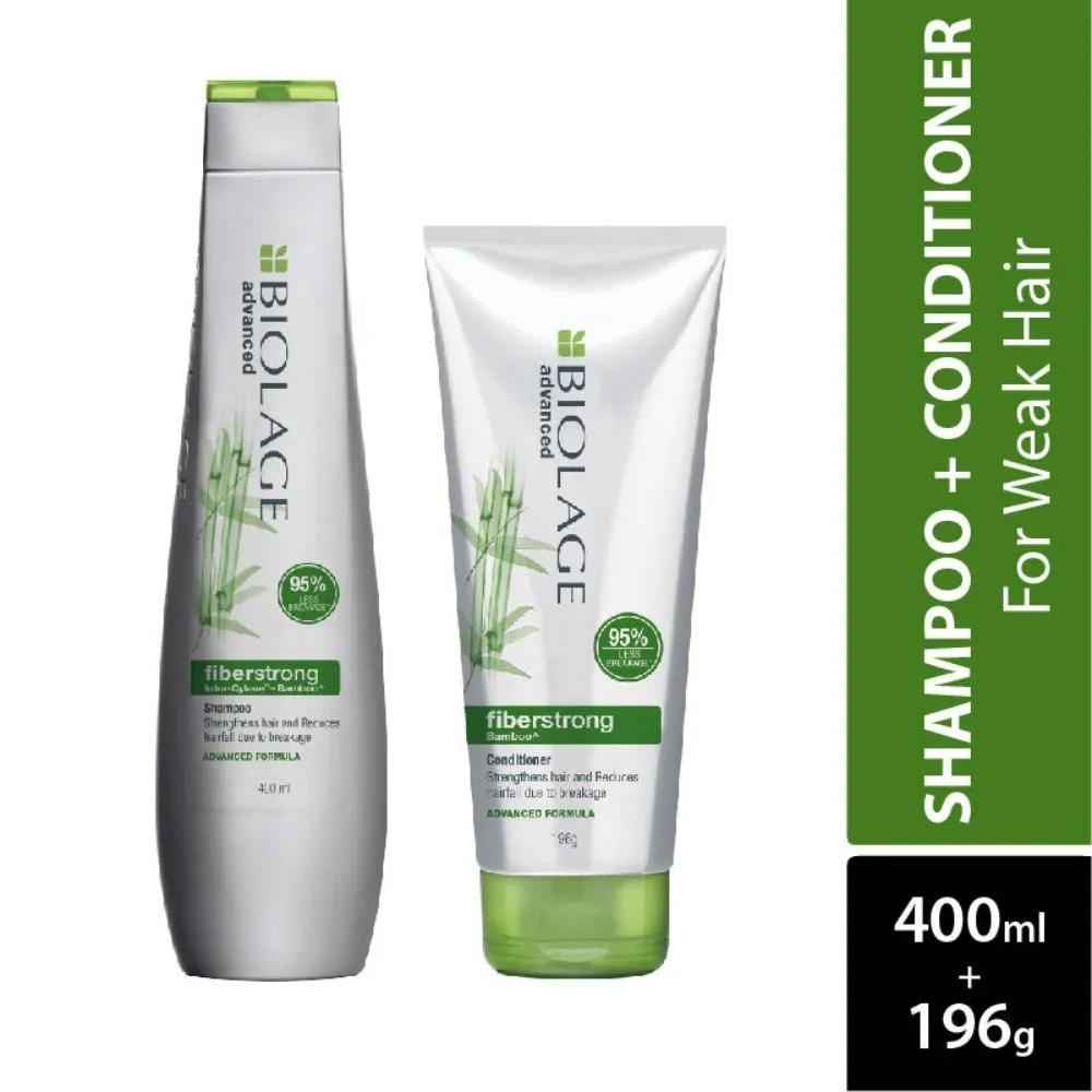 Buy Matrix Biolage Advanced Fiberstrong Strengthening Shampoo & Conditioner - Combo of 2 - Purplle