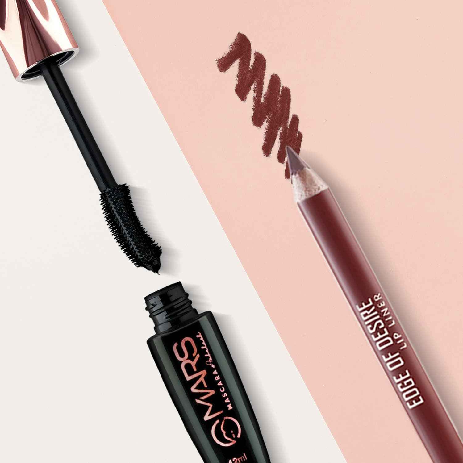 Buy MARS Fabulash Mascara and Lip Liner Combo - Deep Dawn - Combo of 2 - Purplle