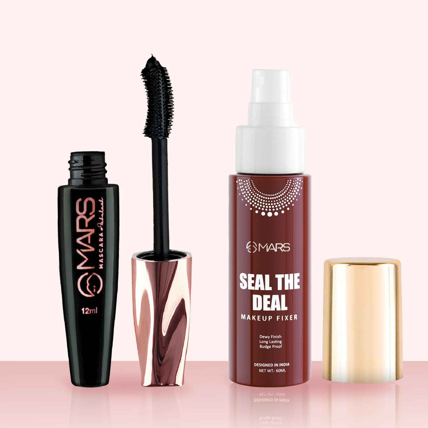 Buy MARS Fabulash Mascara and Seal the Deal Makeup Fixer Combo - Combo of 2 - Purplle