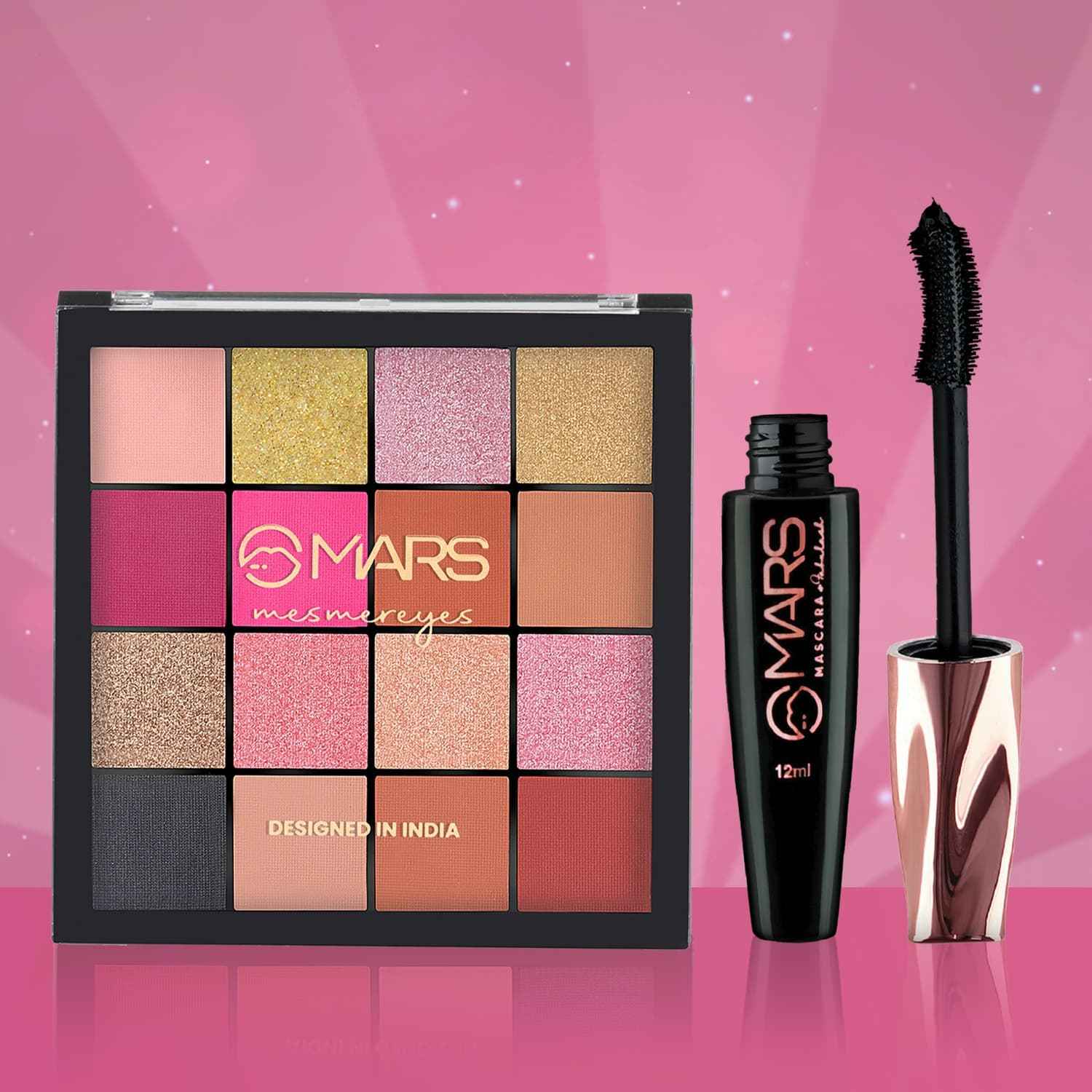 Buy MARS Fabulash Mascara and Mesmereyes Eyeshadow Palette Combo - Combo of 2 - Purplle