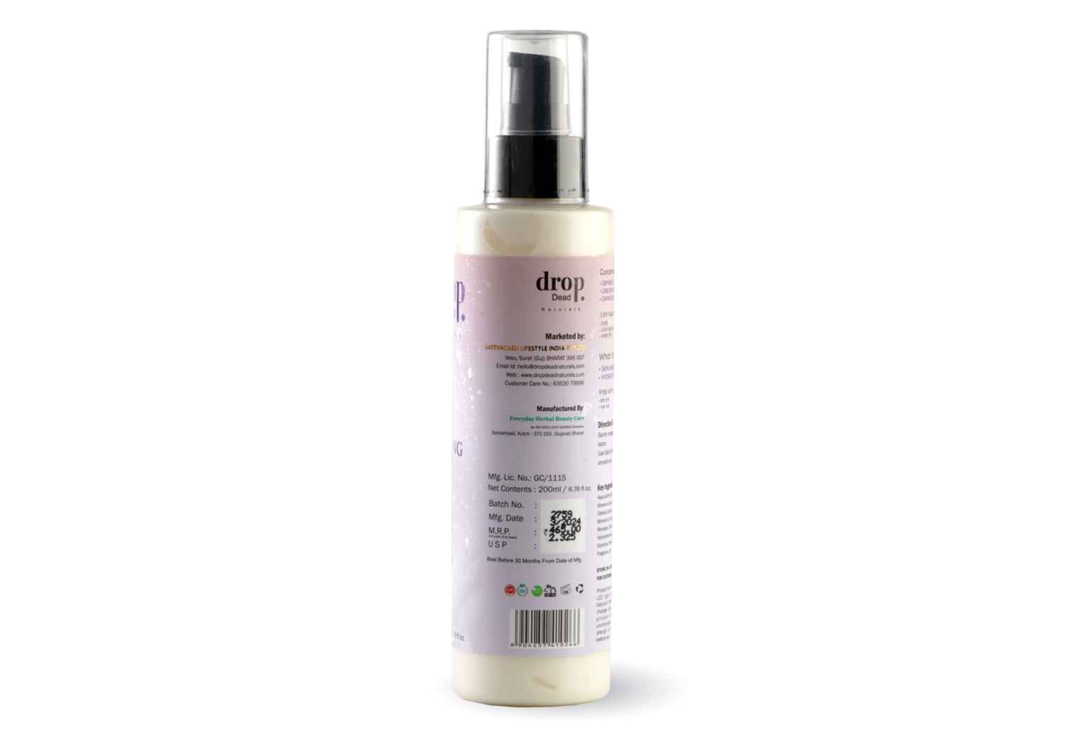 Buy DropDead Naturals Ultra Hydrating Lotion 200 ml - Purplle