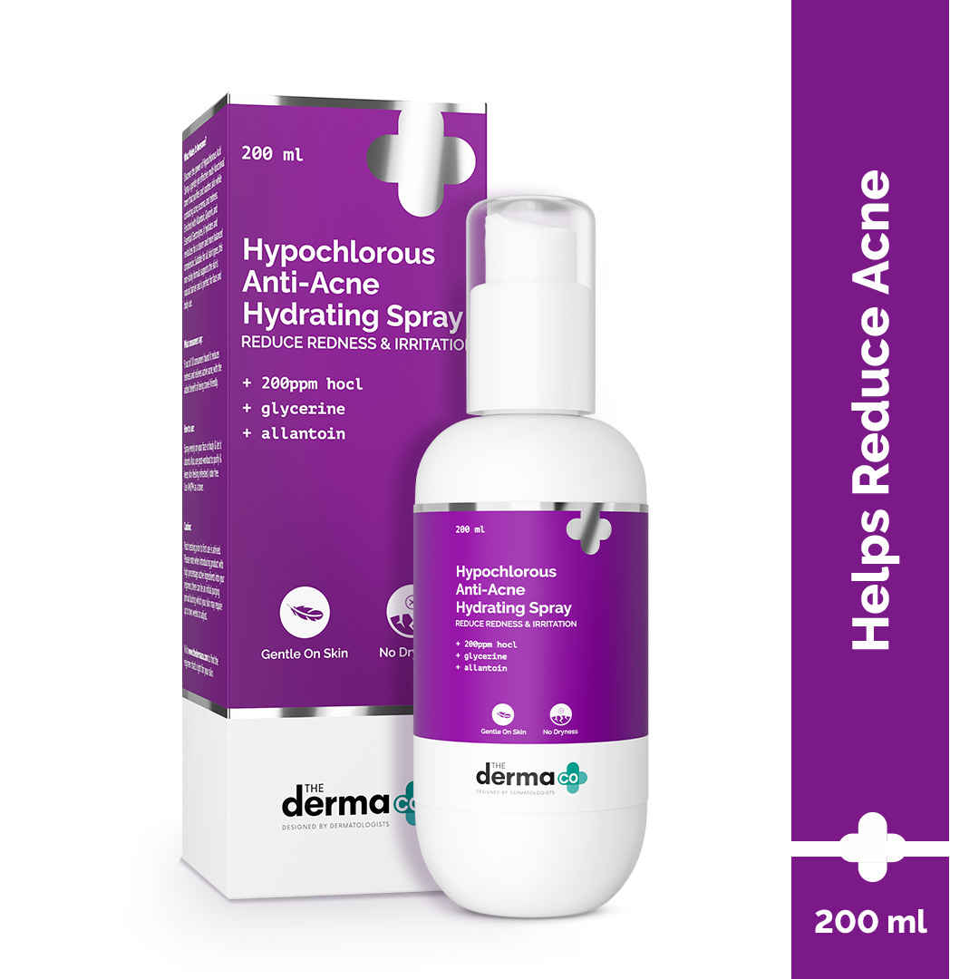 Buy The Derma Co. Hypochlorous Anti-Acne Hydrating Spray_200 ml Relief Acne & Eczema | Reduces Redness & Irritation | Promotes Healthy Skin | Anti-microbial & Anti-inflammatory | Alcohol & Fragrance Free for Women & Men - Purplle