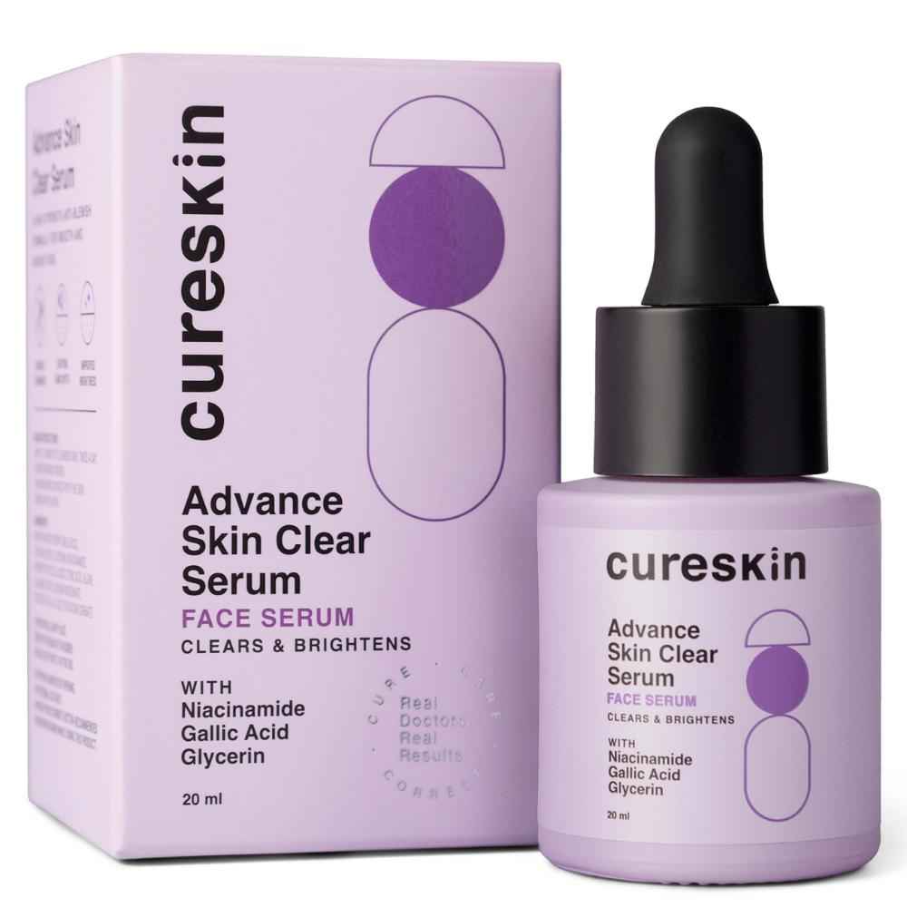 Buy Cureskin Advance Skin Clear Niacinamide Face Serum | Clears & Brightens with Niacinamide, Gallic Acid and Glycerine (20 ml) - Purplle