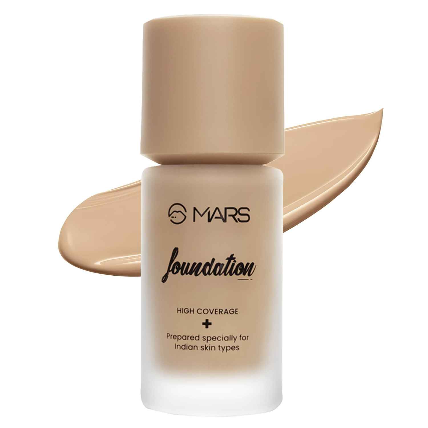 Buy MARS High Coverage Liquid Foundation | Blemish Free & Blendable Foundation for Makeup (40 ml) (SHADE-5.5) - Purplle