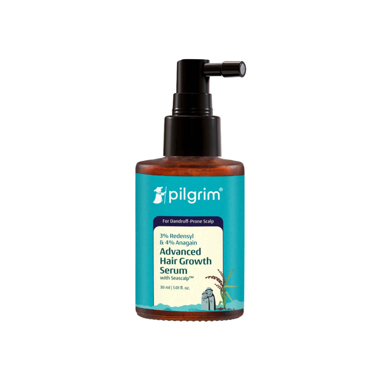 Buy Pilgrim 3% Redensyl & 4% Anagain Advanced Hair Growth Serum For Dandruff-Prone Scalp (30 ml) - Purplle