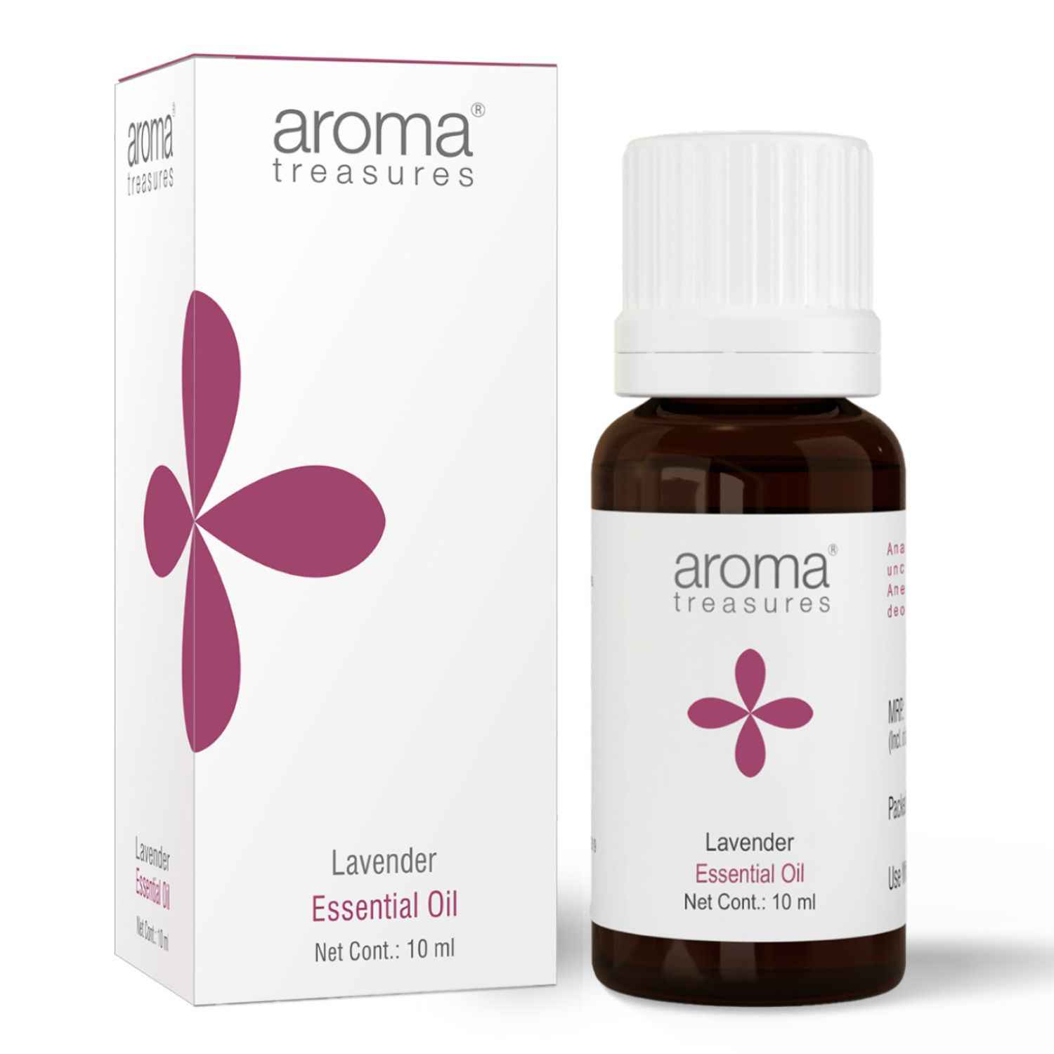 Buy Aroma Treasures 100% Pure & Natural Lavender Essential oil for healthy Skin/body & mind - 10 ml - Purplle