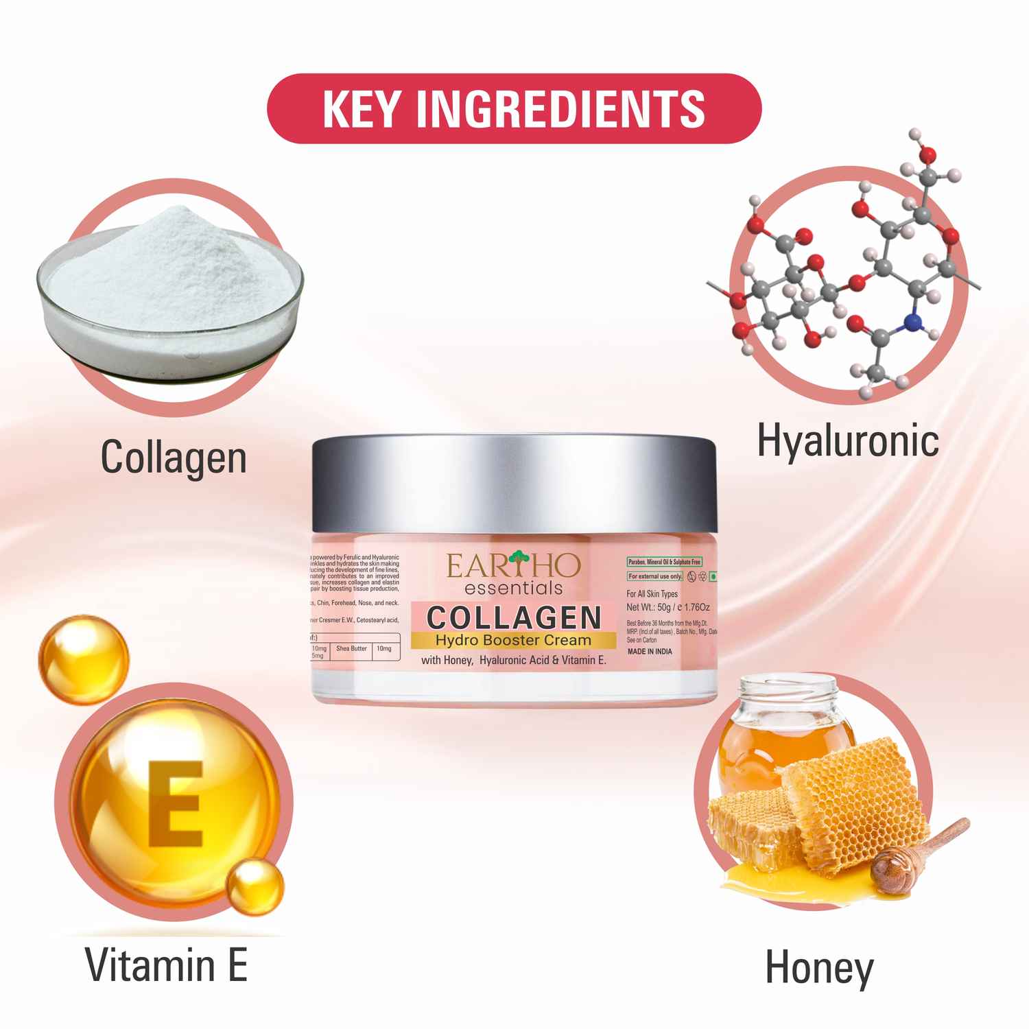 Buy Eartho Essentials Collagen Hydro Booster Cream 50 gm - Purplle