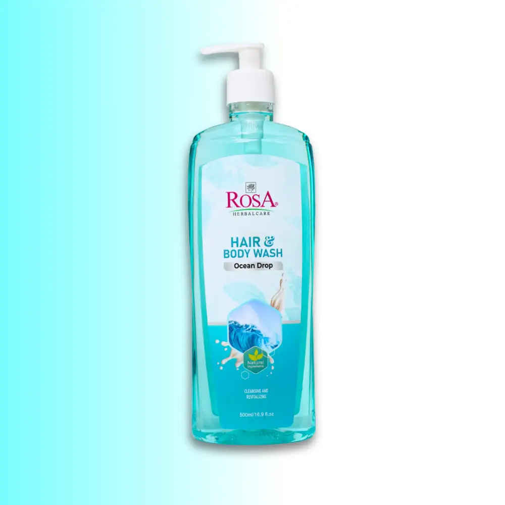 Buy Rosa Hair & Body Wash Ocean Drop 500 ml I Cleansing and Revitalizing I Pack of 1, Unisex - Purplle