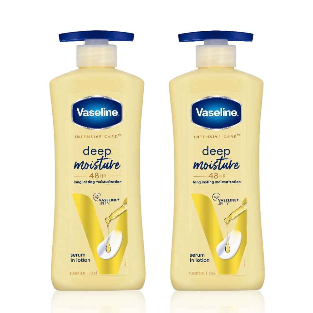 Buy Vaseline Intensive Care Deep Moisture Body Lotion (400 ml) Pack of 2 - Purplle