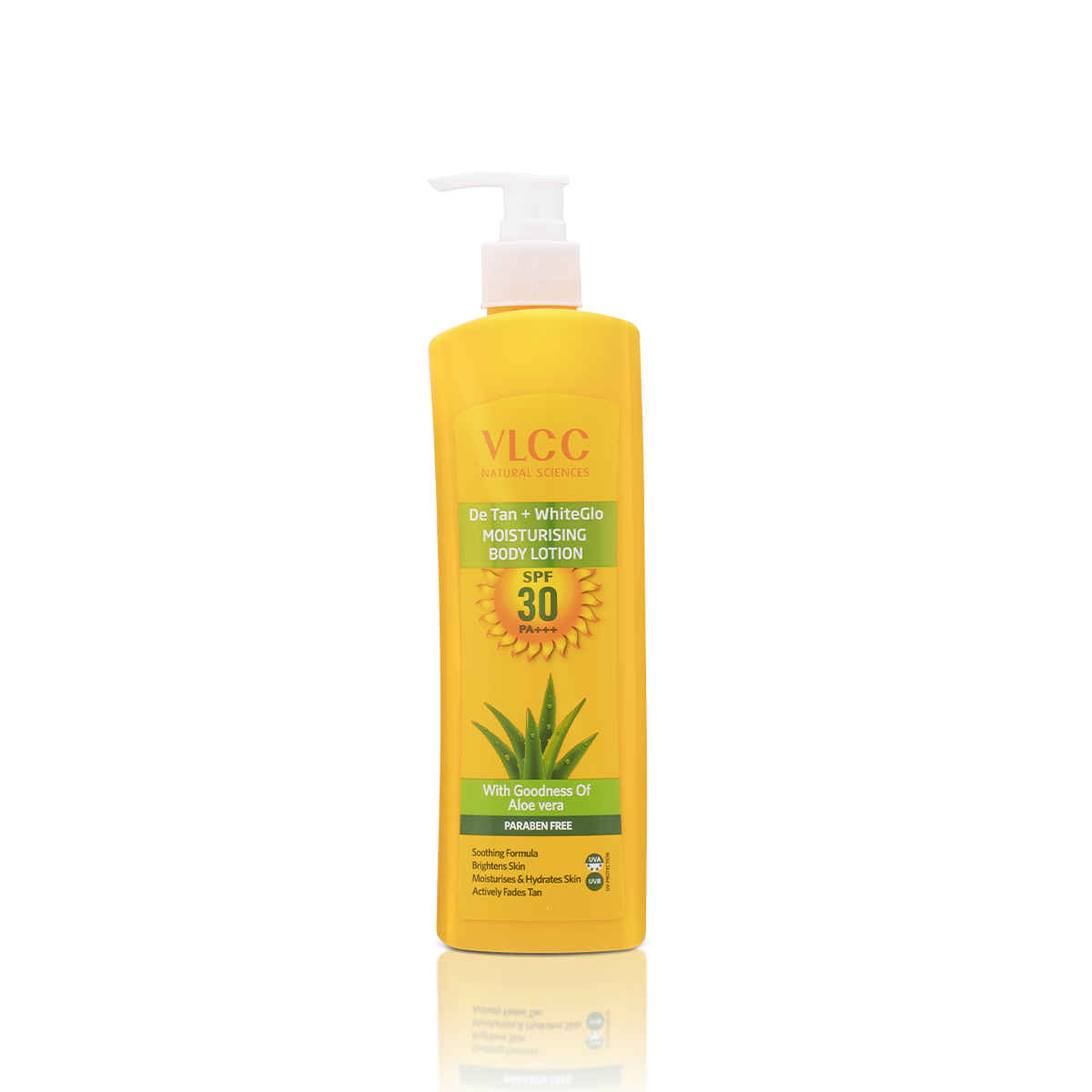 Buy VLCC DeTan + WhiteGlow Moisturising Body Lotion SPF 30 PA+++ (350 ml) - Purplle