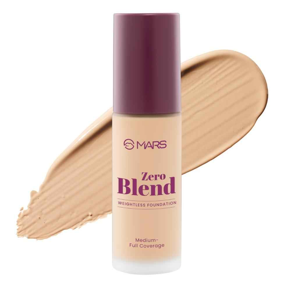 Buy MARS Zero Blend Weightless Foundation for Makeup (30 ml) (06-HONEY GOLD) | Lightweight & Long-Lasting | Matte Finish | Buildable Coverage | Sweat-Proof | Hydrating Formula - Purplle
