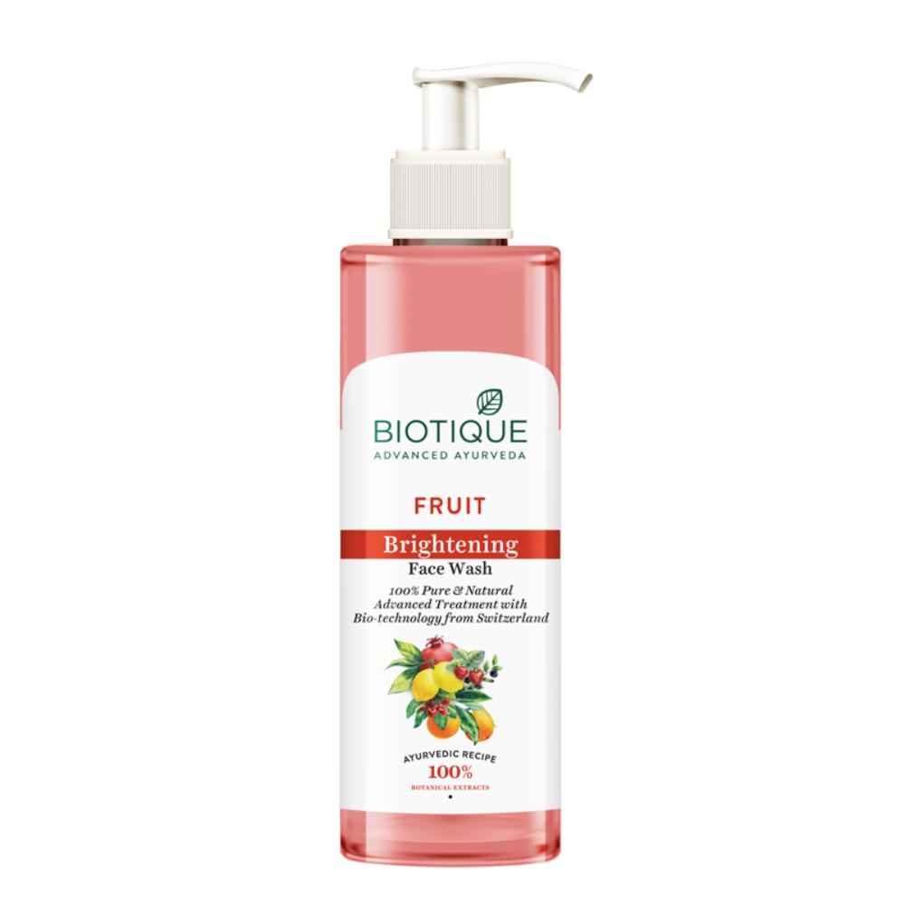 Buy Biotique Fruit Brightening Face Wash 100% Pure & Natural 200 ml - Purplle