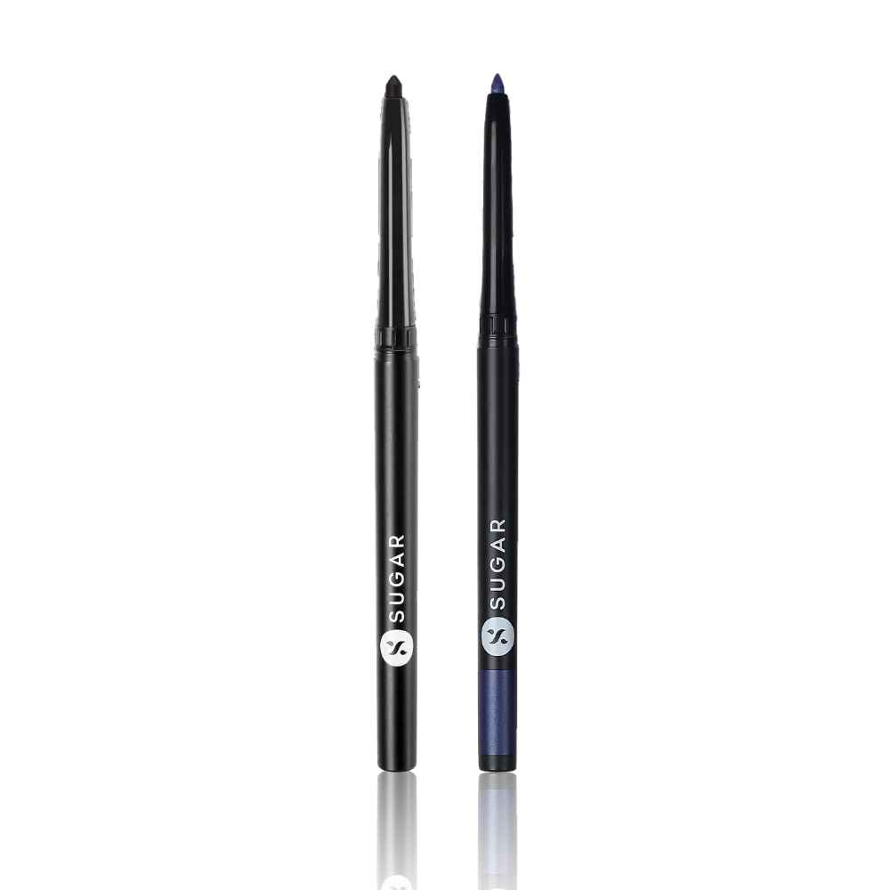 Buy Sugar Double Drama Makeup Combo 1 (Kohl Of Honour Intense Kajal - 01 Black Out (0.25 gm) + Kohl Of Honour Intense Kajal - 04 True Blue (0.25 gm)) - Purplle