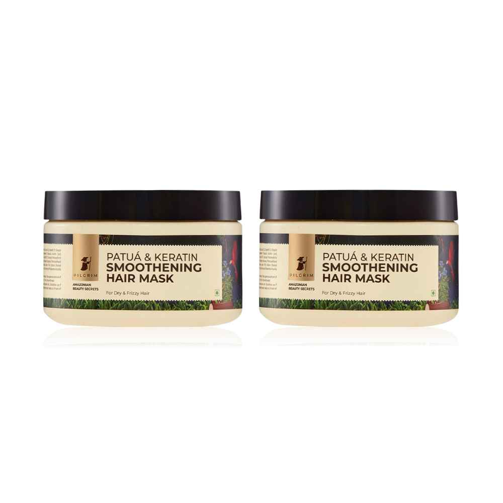 Buy Pilgrim Patua Smoothening Hair Mask Pack Of 2 (200gm * 2) - Purplle