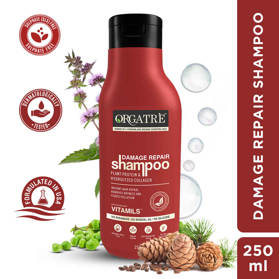 Buy Orgatre Damage Repair Shampoo (250ml) - Purplle