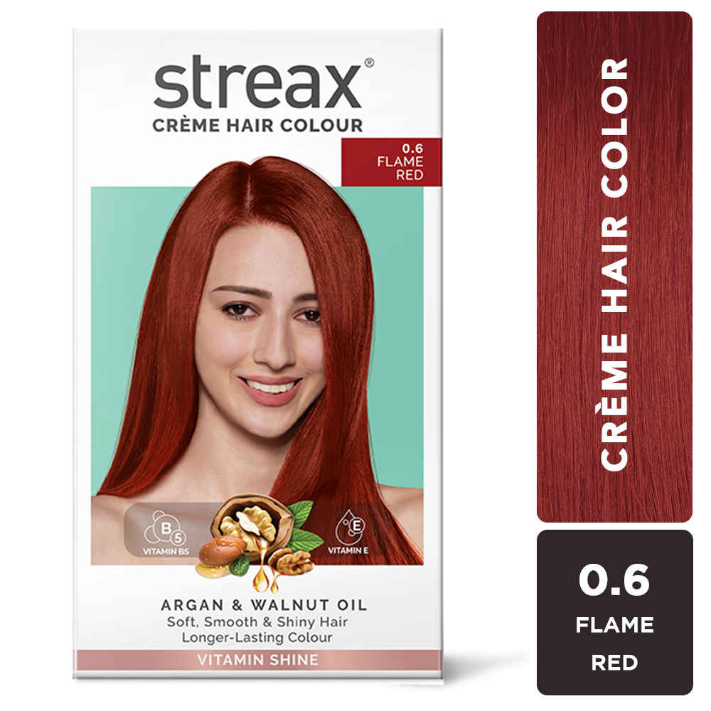 Buy Streax Hair Colour - Flame Red (70gm+50ml) - Purplle