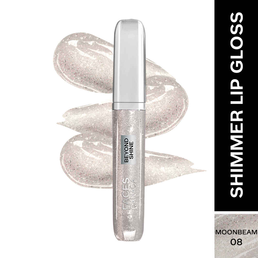 Buy FACES CANADA Beyond Shine Lip Gloss - Moonbeam 08, 3.8 ml | Lightweight Non-Sticky Luxurious Texture For Glossy Lips | Shimmer Finish | Instant Shine | Fuller, Supple & Plump Lips | 24HR Hydration - Purplle
