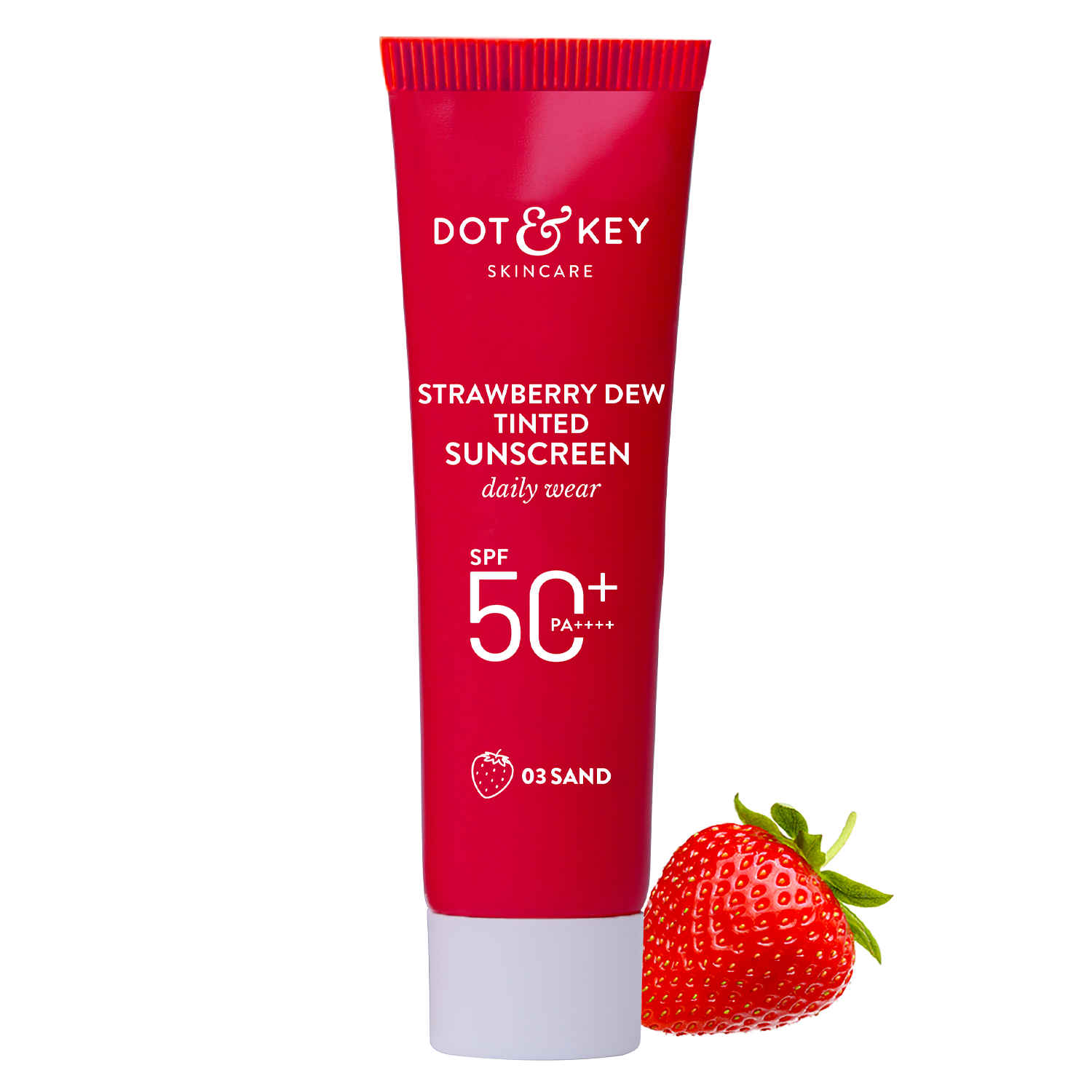 Buy Dot & Key Strawberry Dew Tinted Sunscreen Daily Wear SPF 50+ PA++++-8 ml - Purplle