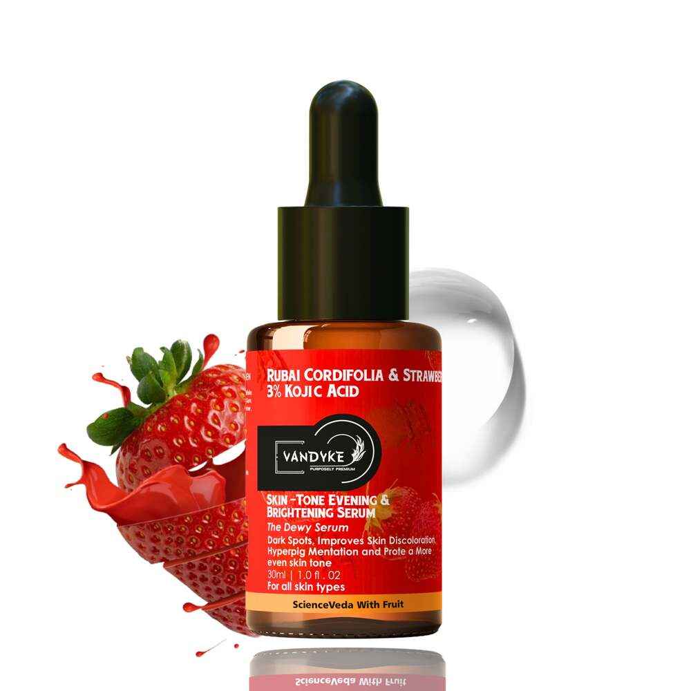 Buy Vandyke Rubai Cordifolia & Strawberry With 3% Kojic Acid Face Serum (30 ml) - Purplle