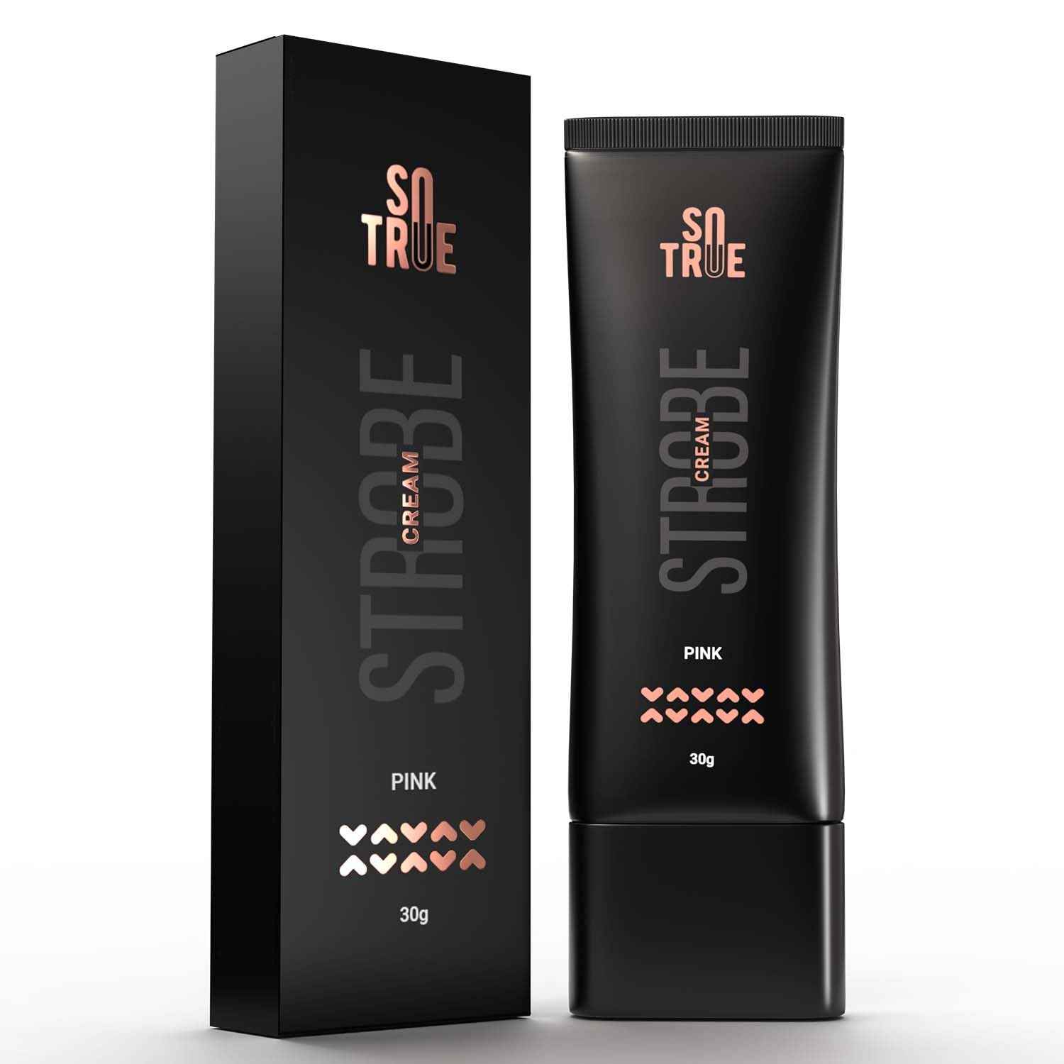 Buy SOTRUE Strobe Cream Pink for Face Radiance, Multipurpose Strobe Cream, Dewy Glazed Instant Glow, Highlighter For Face, Boosts Hydration, For All Skin Types, 30 gm - Purplle