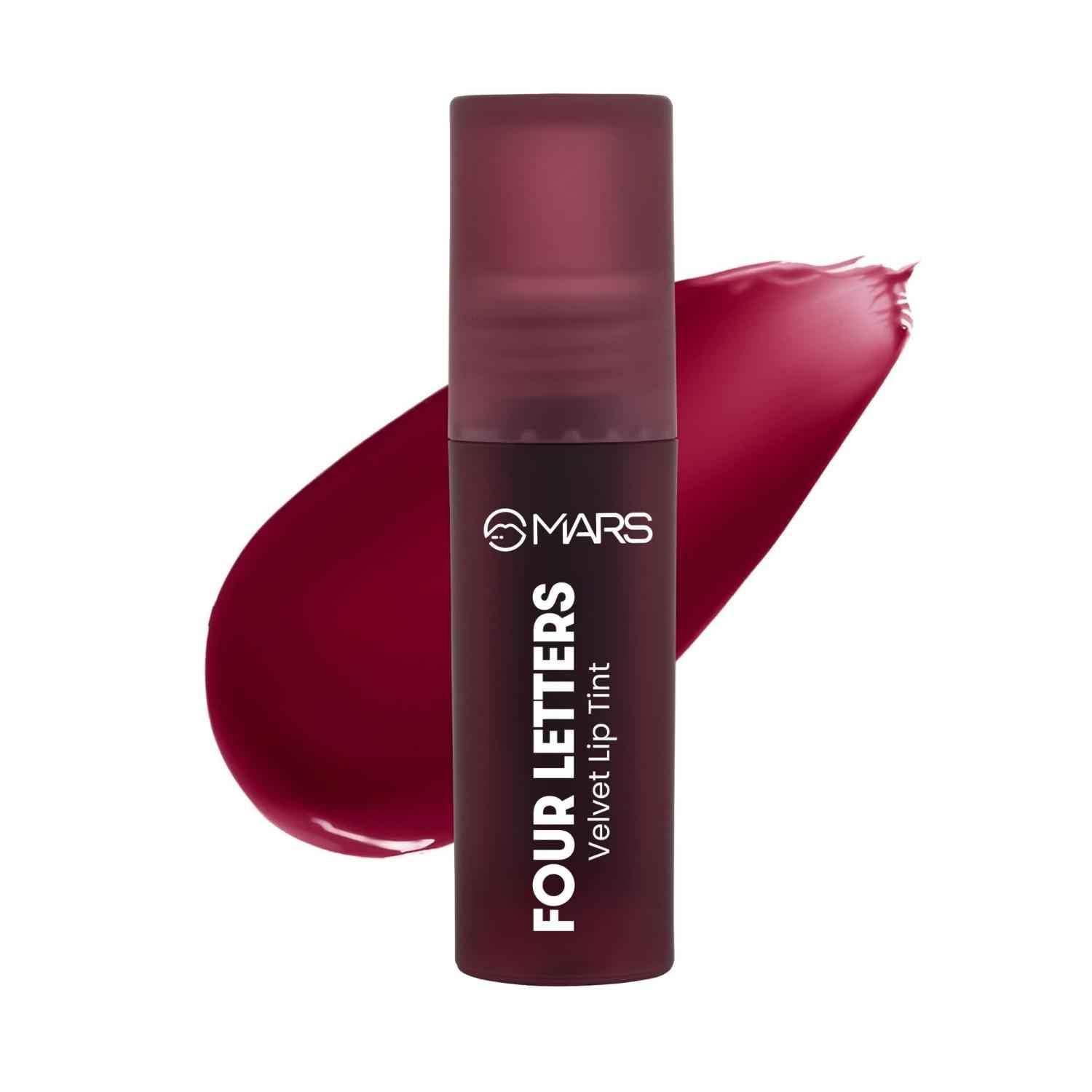 Buy MARS Love Track Velvet Lip Tint (2.8 ml) (FOUR LETTER) | Velvet Matte Finish | Non-Sticky & Lightweight | Highly Pigmented | Comfortable Wear | 6 Flattering Shades - Purplle