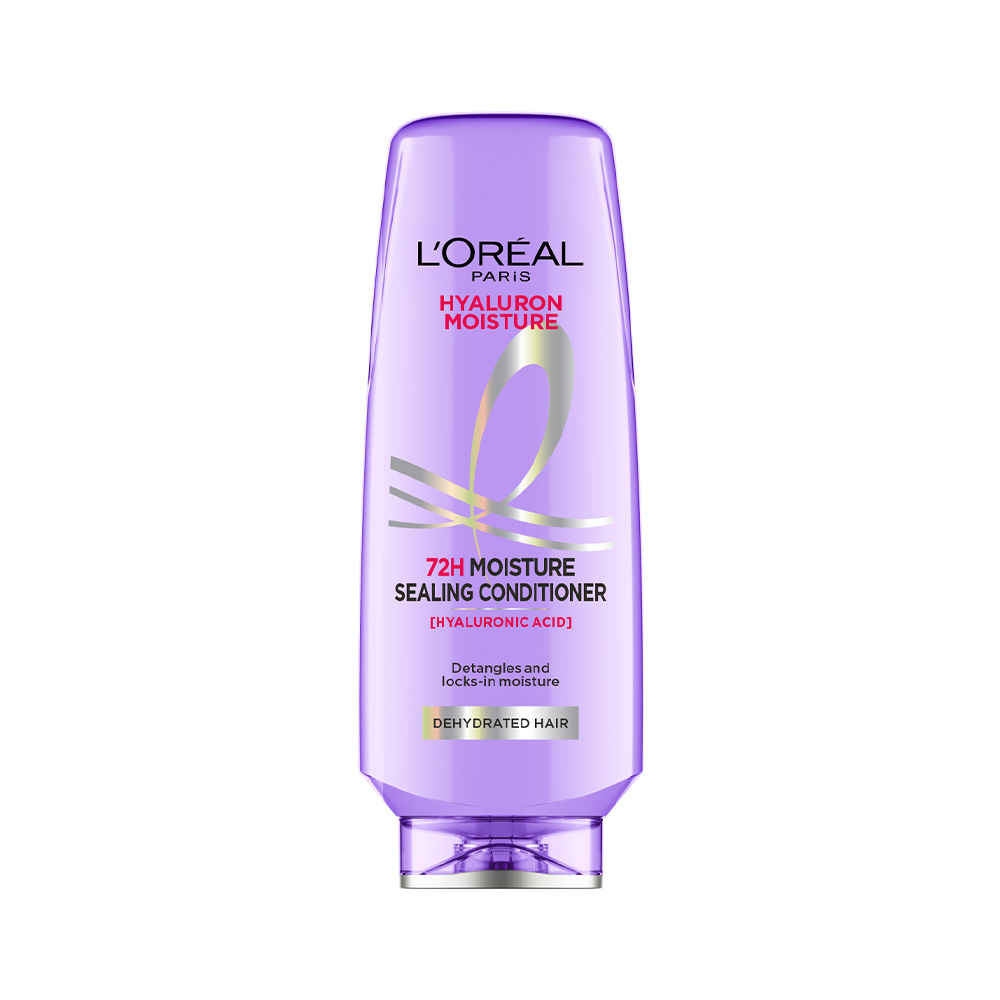Buy L'Oreal Paris Hyaluron Moisture 72H Moisture Sealing Conditioner | With Hyaluronic Acid | For Dry & Dehydrated Hair | Adds Shine & Bounce 180 ml - Purplle